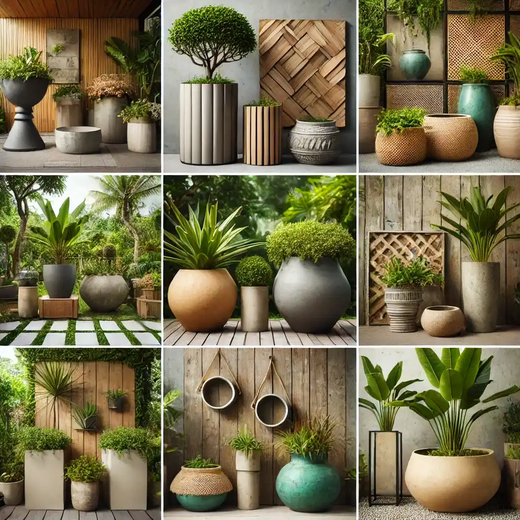 planters for flowers , planters for trees , planters for herbs